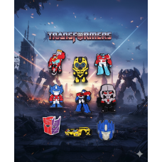 Джибітси Трансформери Transformers Jibbitz 9 шт аксесуари крокс прикраса