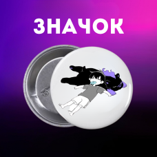 Значок Тільки я візьму новий рівень соловелінг Solo Leveling на шпильці на рюкзак 44 мм 1 шт