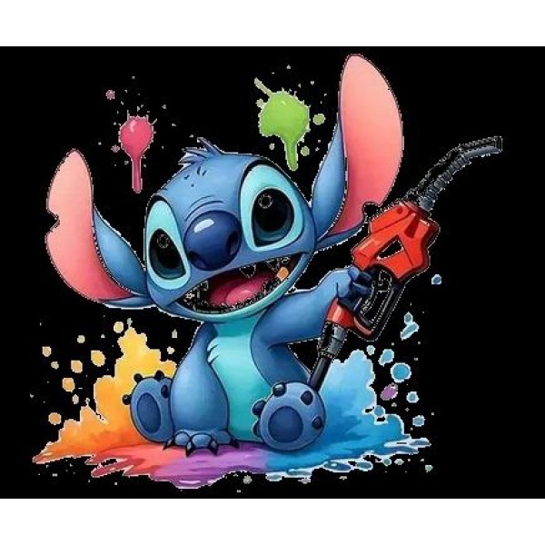 Автомобільна наклейка 3D Ліло та Стіч Lilo and Stitch 10X10см