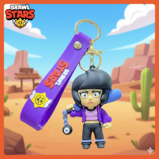 Брелок Бібі Бравл Старс, Brawl Stars Bibi, на ключі, сумку, фігурка 6 см
