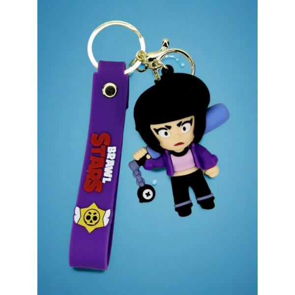 Брелок Бравл Старс Бібі Brawl Stars на ключі, на сумку фігурка Bibi 6 см