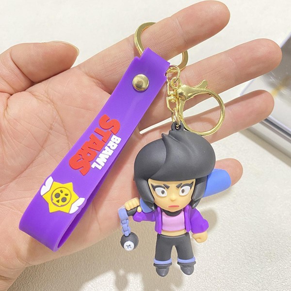 Брелок Бравл Старс Бібі Brawl Stars на ключі, на сумку фігурка Bibi 6 см
