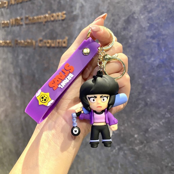Брелок Бравл Старс Бібі Brawl Stars на ключі, на сумку фігурка Bibi 6 см