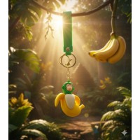 Брелок Chimpanzini Bananini Шимпанзини Бананини Итальянские брейнрот мемы фигурка игрушка для ключей, рюкзака, сумки 6 см