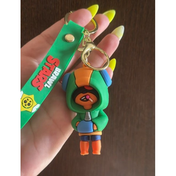 Брелок Бравл Старс Brawl Stars Leon Леон фігурка іграшка для ключів, рюкзака, сумки 7 см