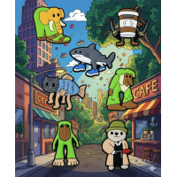 Джибітси італійський брейнрот балерина капучино бомбардиро крокодило шимпанзини кокосині тралалело тралала бомбі гусіні Jibbitz 7 шт аксесуари крокс прикраса