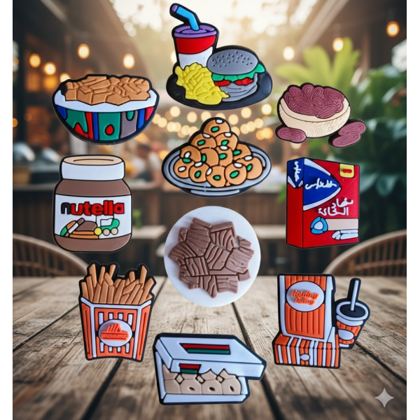 Джибітси їжа фаст-фуд макдональдс солодощі food Jibbitz 10 шт аксесуари крокс прикраса