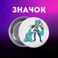 Значек Салли фейс Sally Face на булавке на рюкзак 44 мм 1 шт