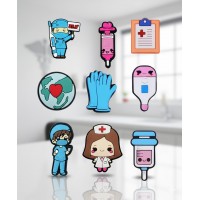 Джибітси медичні історії Medical лікар медсестра для мед. працівника 9 шт аксесуари крокс прикраса