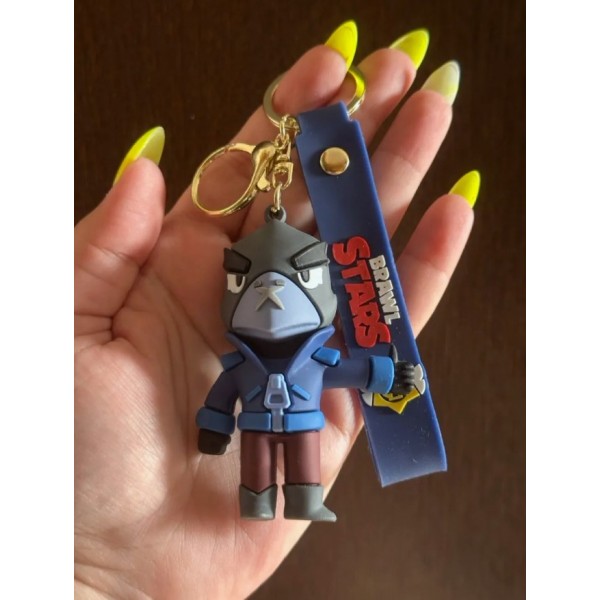 Брелок Бравл Старс Brawl Stars Crow ворон фигурка игрушка для ключей, рюкзака, сумки 8,2 см