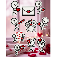 Джибитсы человечек любовь спичечные человечки граффити Jibbitz 10 шт аксессуары крокс украшение