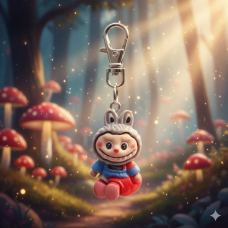 Брелок Лабубу Labubu The Monsters дитячий на рюкзак, ключі 3 см