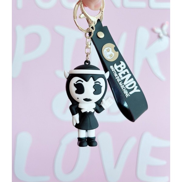 Брелок Бенди и Чернильная Машина Ангел Алиса фигурка Alice Angel Bendy And The Ink Machine детский брелок на рюкзак, ключи 7 см