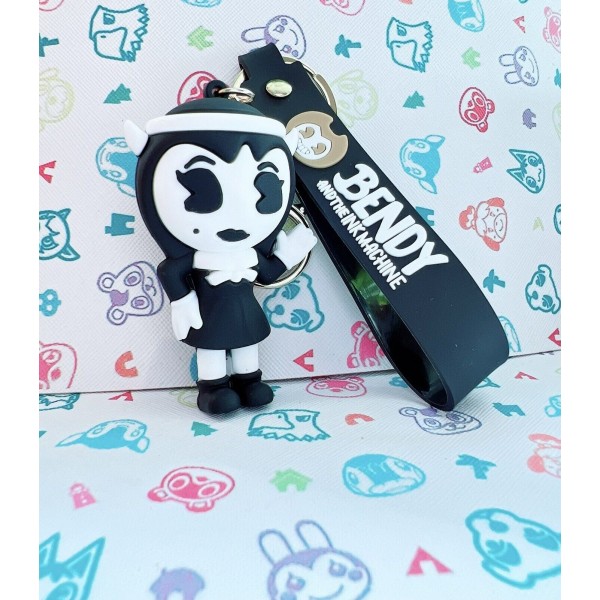 Брелок Бенди и Чернильная Машина Ангел Алиса фигурка Alice Angel Bendy And The Ink Machine детский брелок на рюкзак, ключи 7 см