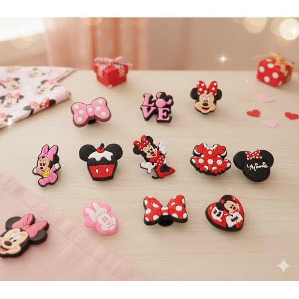 Джибітси Міккі Маус Mickey Minnie Mouse Дісней Jibbitz 11 шт аксесуари крокс прикраса