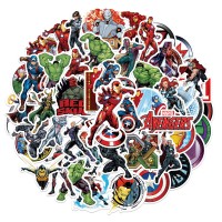 Стікери Месники Марвел Залізна людина Халк Залізна людина Marvel The Avengers стікерпак наклейки набір наклейок 50 шт