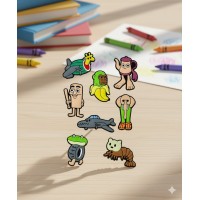 Джибітси італійський брейнрот балерина капучино бомбардиро крокодило шимпанзини кокосині тралалело тралала бомбі гусіні Jibbitz 8 шт аксесуари крокс прикраса