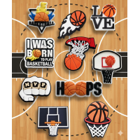 Джибітси баскетбол basketball спорт sport м'яч 10 шт аксесуари крокс прикраса