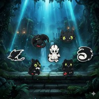 Джибітси Як приручити дракона 3D How to Train Your Dragon Беззубик Нічна Фурія 7 шт аксесуари для взуття крокс прикраса