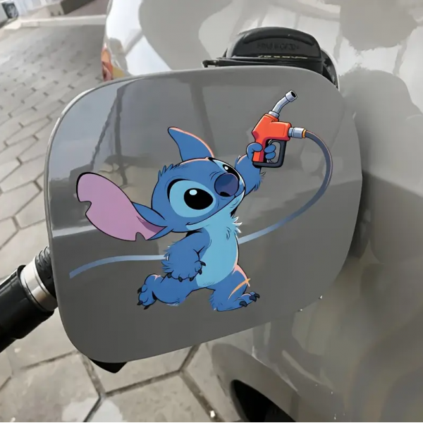 Автомобільна наклейка 3D Ліло та Стіч Lilo and Stitch 10X10см