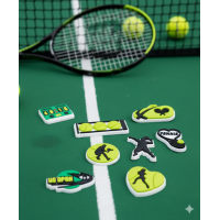 Джибитсы спорт теннис ракетка sport tennis Jibbitz 8 шт аксессуары крокс украшение