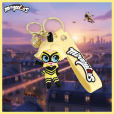 Леді Баг брелок дитячий Леді Баг та Супер-Кіт Леді Бджола Ladybug на рюкзак, ключі 7 см