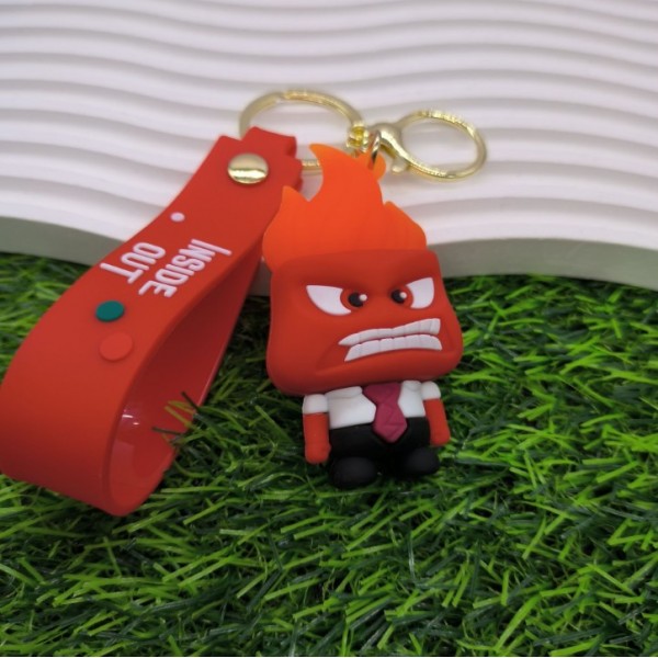 Брелок Думками навиворіт Гнів Inside Out Anger брелок на ключі, на сумку 6,7 см