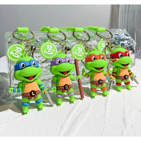 Брелок Черепашки ніндзя Мікеланджело Майки Ninja Turtles Michelangelo дитячий брелок на рюкзак, ключі 6,5 см