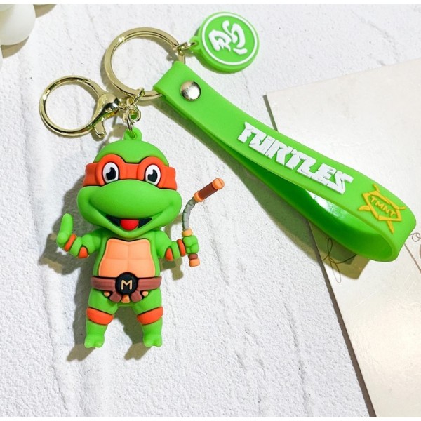 Брелок Черепашки ніндзя Мікеланджело Майки Ninja Turtles Michelangelo дитячий брелок на рюкзак, ключі 6,5 см