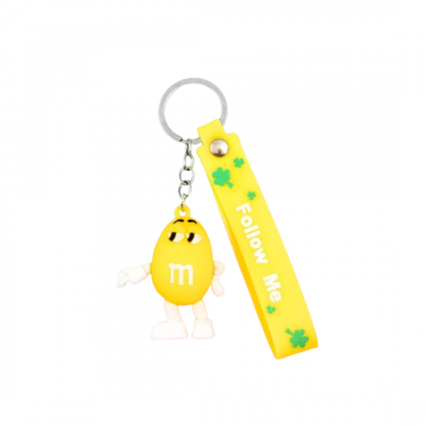 Брелок М&MS шоколадное драже желтый фигурка игрушка для ключей, рюкзака, сумки 5.6 см