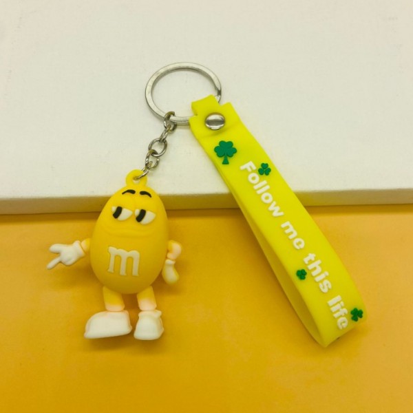 Брелок М&MS шоколадное драже желтый фигурка игрушка для ключей, рюкзака, сумки 5.6 см