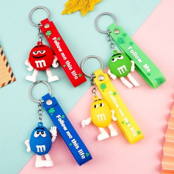 Брелок М&MS шоколадное драже желтый фигурка игрушка для ключей, рюкзака, сумки 5.6 см