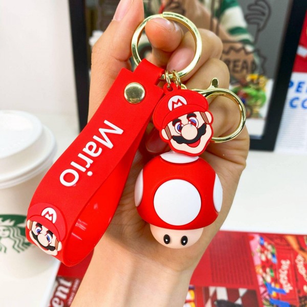 Брелок Супер Маріо Super Mario Супергриб Super Mushroom Тоад Toad дитячий брелок на рюкзак, ключі 4,5 см