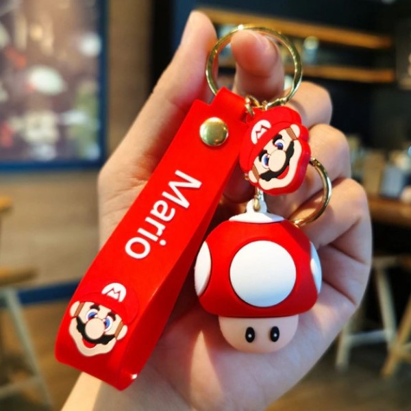 Брелок Супер Маріо Super Mario Супергриб Super Mushroom Тоад Toad дитячий брелок на рюкзак, ключі 4,5 см