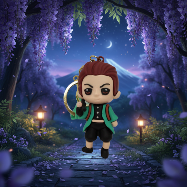 Брелок Тандзіро Камадо Клинок, який знищує демонів Tanjiro Kamado Demon Slayer на рюкзак, ключі 7 см