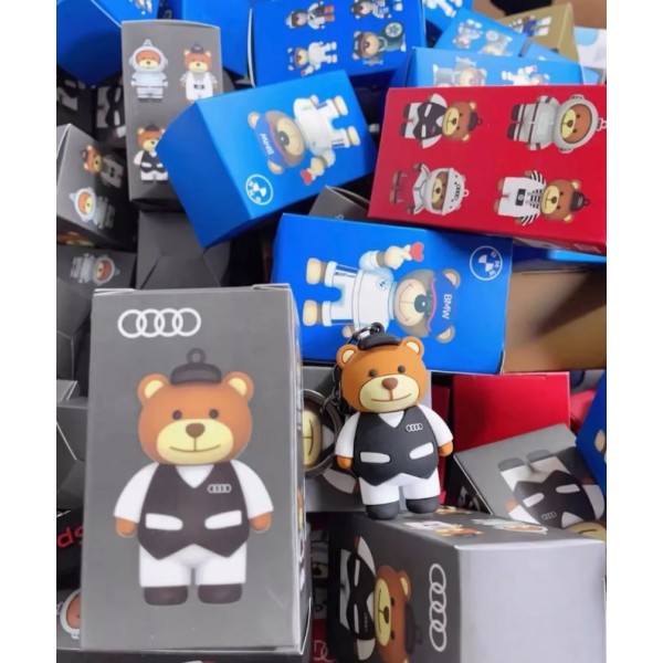 Ведмедик брелок аксесуари Ведмедик Audi Sport Audi Ведмедик Ауді брелок для ключів і автомобіля 7 см