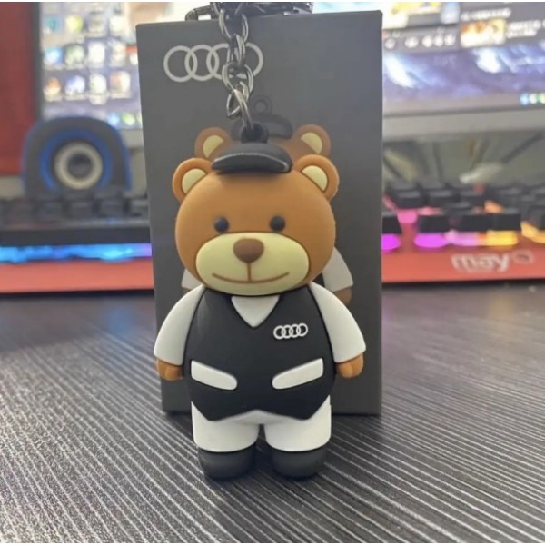 Ведмедик брелок аксесуари Ведмедик Audi Sport Audi Ведмедик Ауді брелок для ключів і автомобіля 7 см