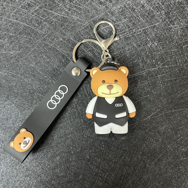 Ведмедик брелок аксесуари Ведмедик Audi Sport Audi Ведмедик Ауді брелок для ключів і автомобіля 7 см