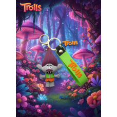 Тролі брелок Бранч Trolls дитячий брелок на рюкзак, ключі 7,5 см