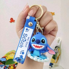Стіч брелок Ліло та Стіч Lilo Stitch для дітей брелок іграшка на ключі, на сумку синій 7 см