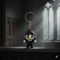 Брелок Венздей Аддамс Wednesday Addams фигурка игрушка для ключей, рюкзака, сумки 6 см