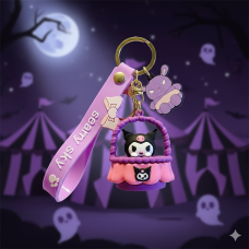 Куромі брелок: Sanrio, аніме, фігурка, 6.5 см, силіконовий, ключі, підвіска