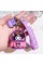 Брелок Куромі Sanrio Kuromi підвіска фігурка аніме силіконовий тримач для ключів 6,5 см