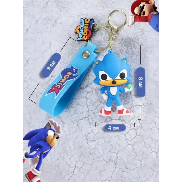 Брелок Супер Соник Super Sonic фигурка игрушка для ключей, рюкзака, сумки 8 см