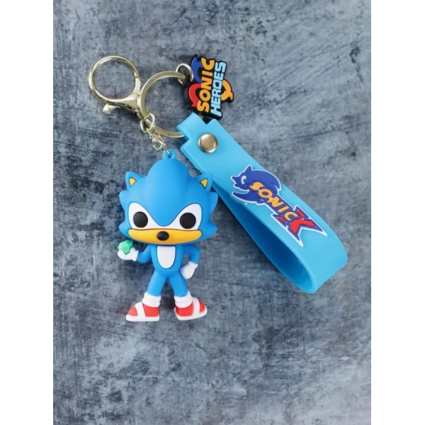 Брелок Супер Соник Super Sonic фигурка игрушка для ключей, рюкзака, сумки 8 см