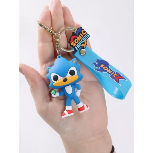 Брелок Супер Соник Super Sonic фигурка игрушка для ключей, рюкзака, сумки 8 см