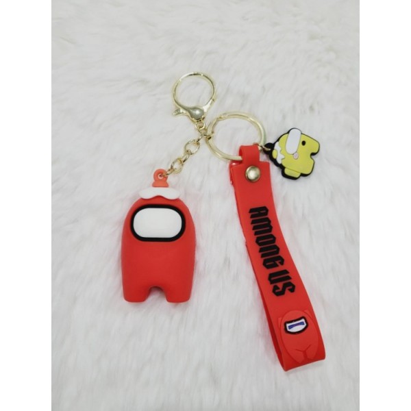 Брелок Амонг Ас Among Us на рюкзак, ключі червоний дитячий 5 см