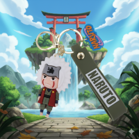 Брелок Наруто Джирайя Naruto Jiraiya фигурка игрушка для ключей, рюкзака, сумки 6 см