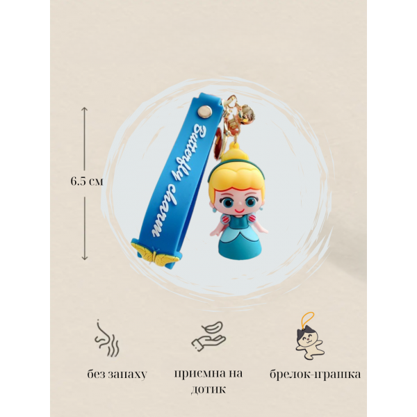 Брелок Холодное сердце Disney Дисней Alice Frozen Алиса фигурка игрушка для ключей, рюкзака, сумки 6,5см