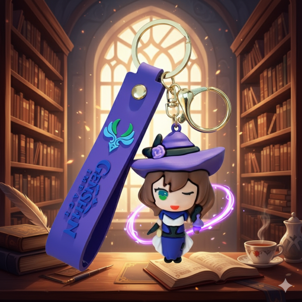 Брелок Геншин Імпакт Ліза Genshin Impact Lisa фігурка іграшка для ключів, рюкзака, сумки 7 см